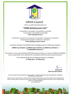  Griha Council Certificate